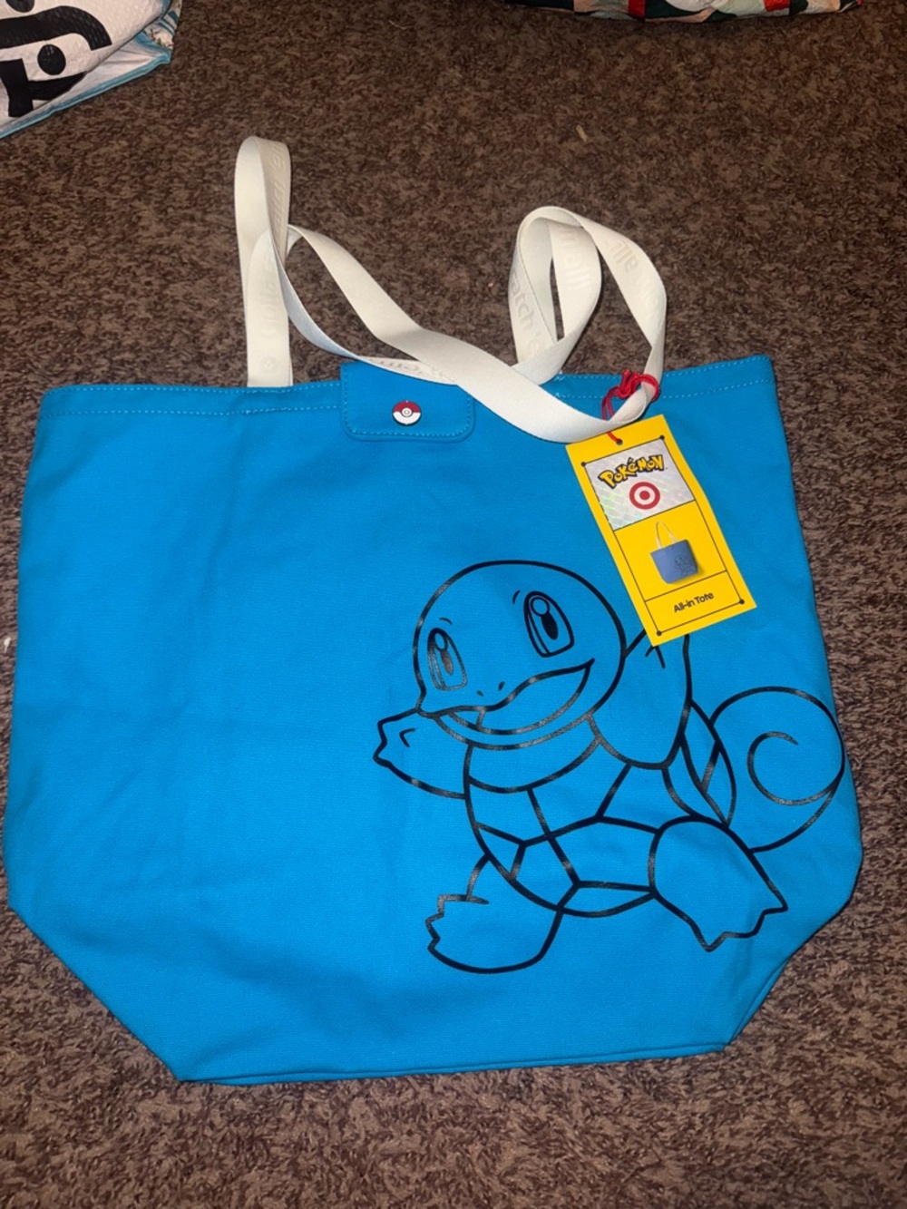 NEW Target x Pokémon Blue Squirtle Tote Bag